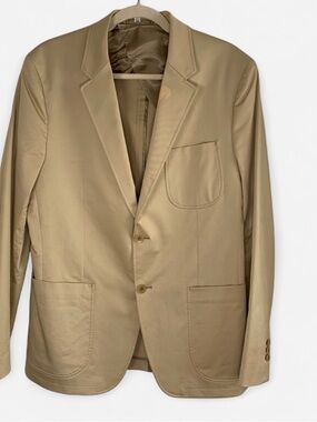 Theory Mens Tan Two-Button Blazer